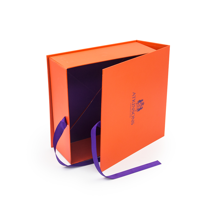 Boîte de rangement de papier vide de luxe personnalisée imprimée boîte d'emballage magnétique avec fermeture à ruban