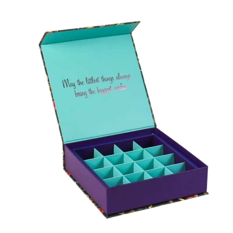 Boîte-cadeau de chocolat magnétique de luxe personnalisée 